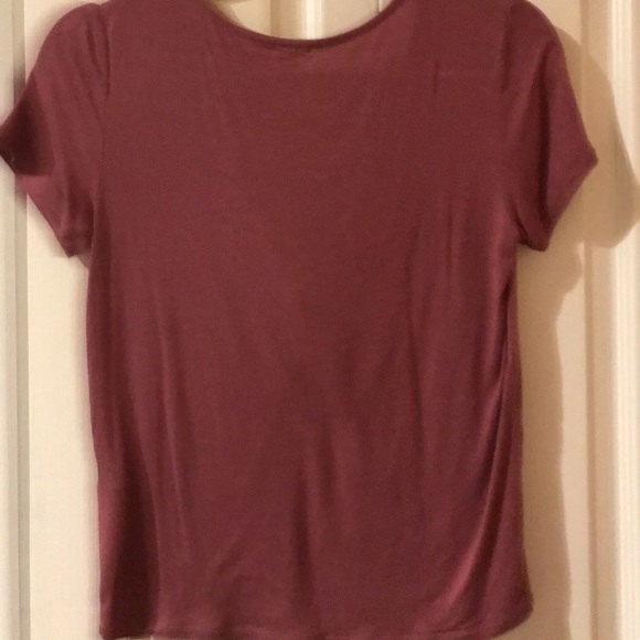 Pink tie up tee shirt - Picture 2 of 3